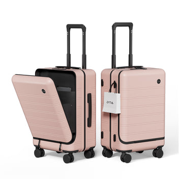 Top Opening PC Hard Shell Suitcase, 20-inch International Carry On Luggage with TSA Lock, 360 Silent Spinner Wheels, Lightweight - Ideal for Business Travel Suitcase Pink