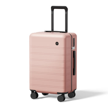 Lightweight PC Hard Shell Suitcase, 20-inch International Carry On Luggage Airline Approved with TSA Lock, 360 Silent Spinner Wheels- Ideal for Travel Suitcase Pink
