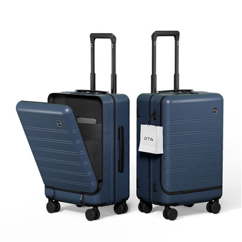 Top Opening PC Hard Shell Suitcase, 20-inch International Carry On Luggage with TSA Lock, 360 Silent Spinner Wheels, Lightweight - Ideal for Business Travel Suitcase Blue