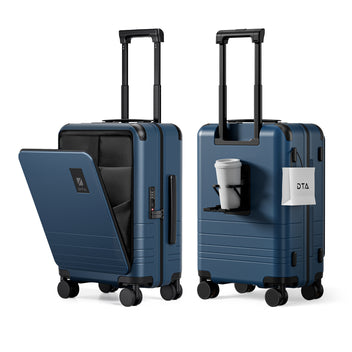 Top Opening PC Hard Shell Suitcase, 20-inch International Carry On Luggage with TSA Lock, 360 Silent Spinner Wheels - Ideal for Business Travel Suitcase Abyssal Blue